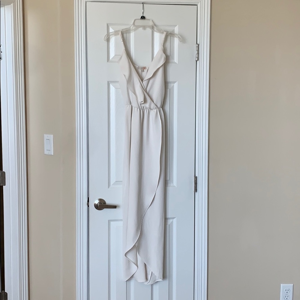 GB white maxi dress